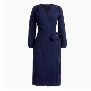 JCrew Navy Blue Wrap Dress, Size 6